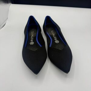 Rothy’s Black The Point Knit Slip On Ballet Flats